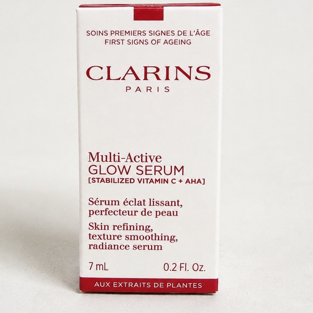 Clarins Serum Multi-Active Glow Vitamin C AHA Radiance Travel Size 7ml 0.2oz New